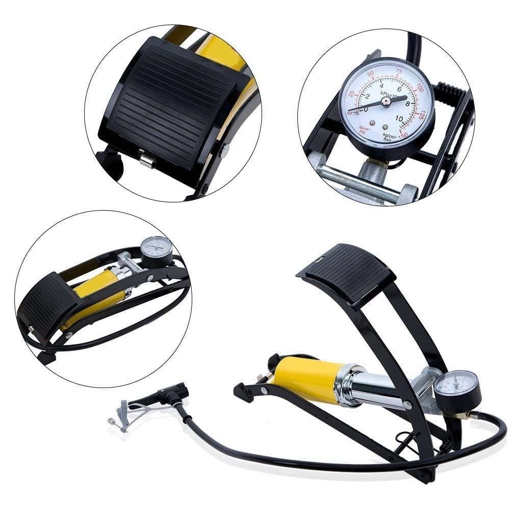 HIGH PRESSURE 160 PSL ALUMINUM BODY AIR FOOT PUMP