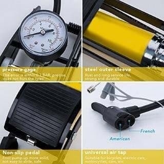 HIGH PRESSURE 160 PSL ALUMINUM BODY AIR FOOT PUMP