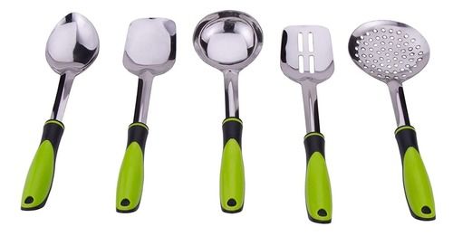 PLASTIC SERVING SPOON SET 5 PCS