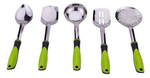 PLASTIC SERVING SPOON SET 5 PCS