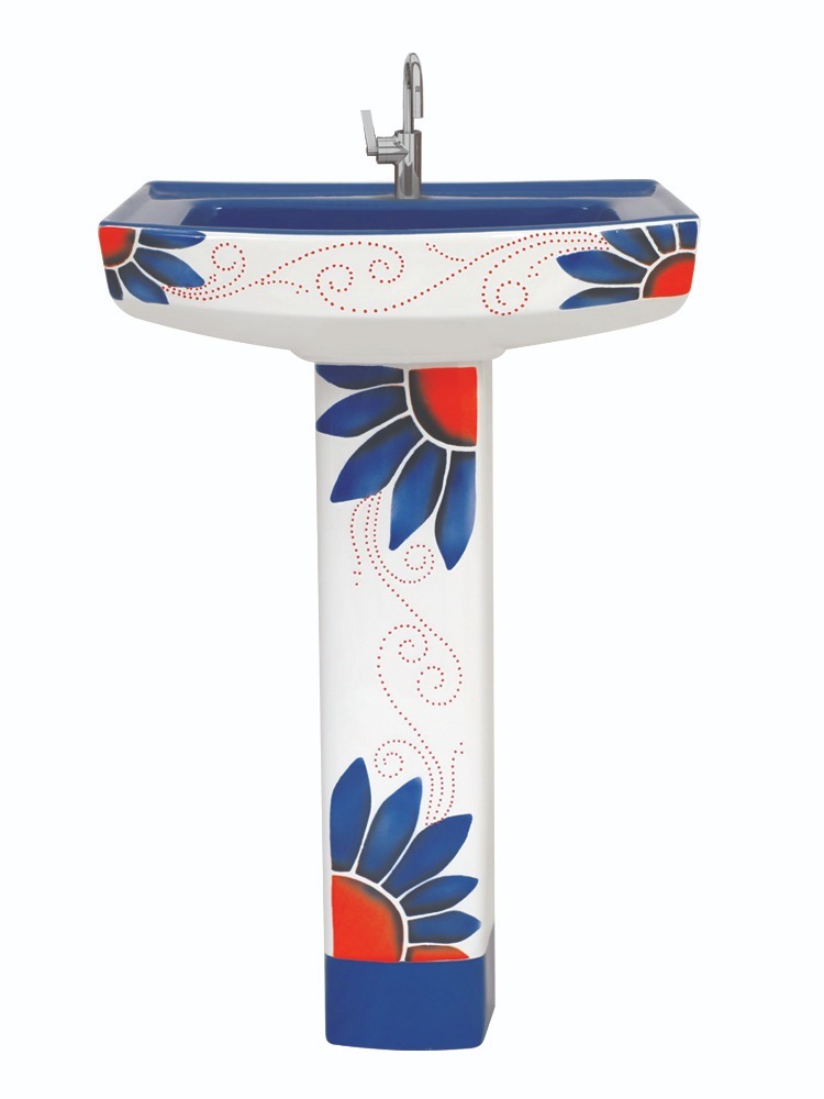 Ceramic Printed Decorative Wash Basin