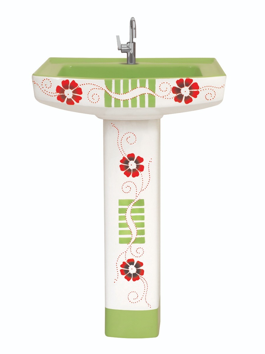 Ceramic Printed Decorative Wash Basin