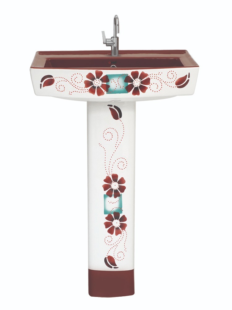 Ceramic Printed Decorative Wash Basin