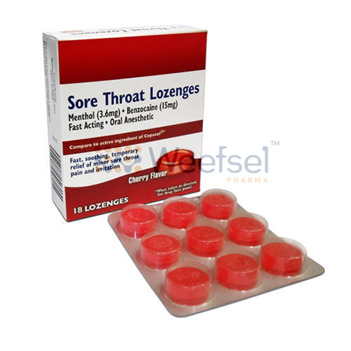 Throat Lozenges (First aid for Sore Throats)