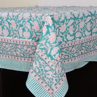 Beautiful Animal Handmade Block Print Table Cloth