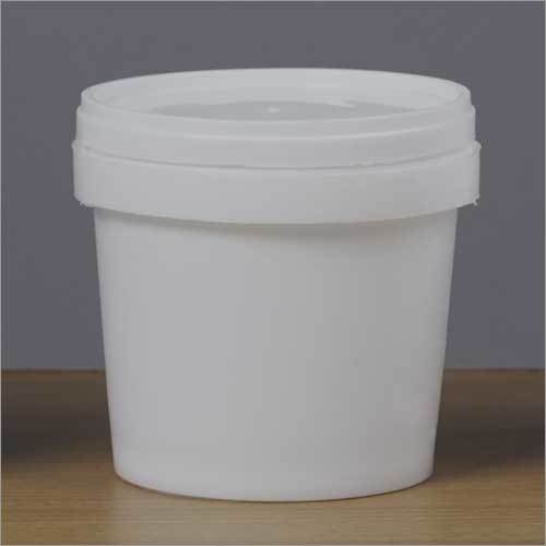 1100 Ml Plastic Round Container - Color: White