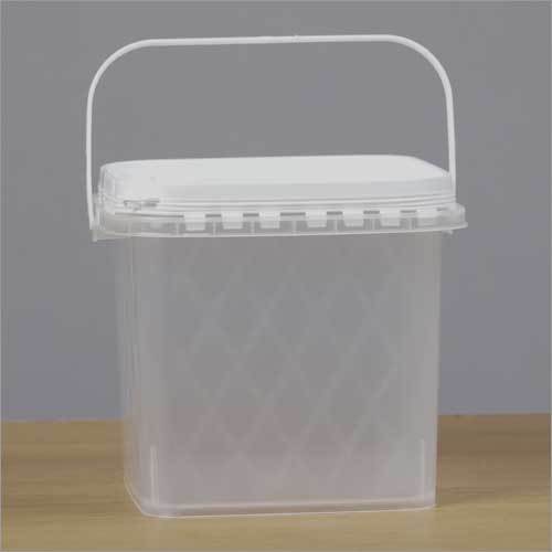 4 Ltr Plastic Square Container