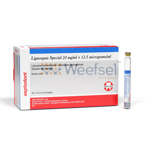 Lignocaine and Adrenaline Dental Cartridges