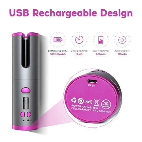WIRELESS USB AUTO HAIR CURLER
