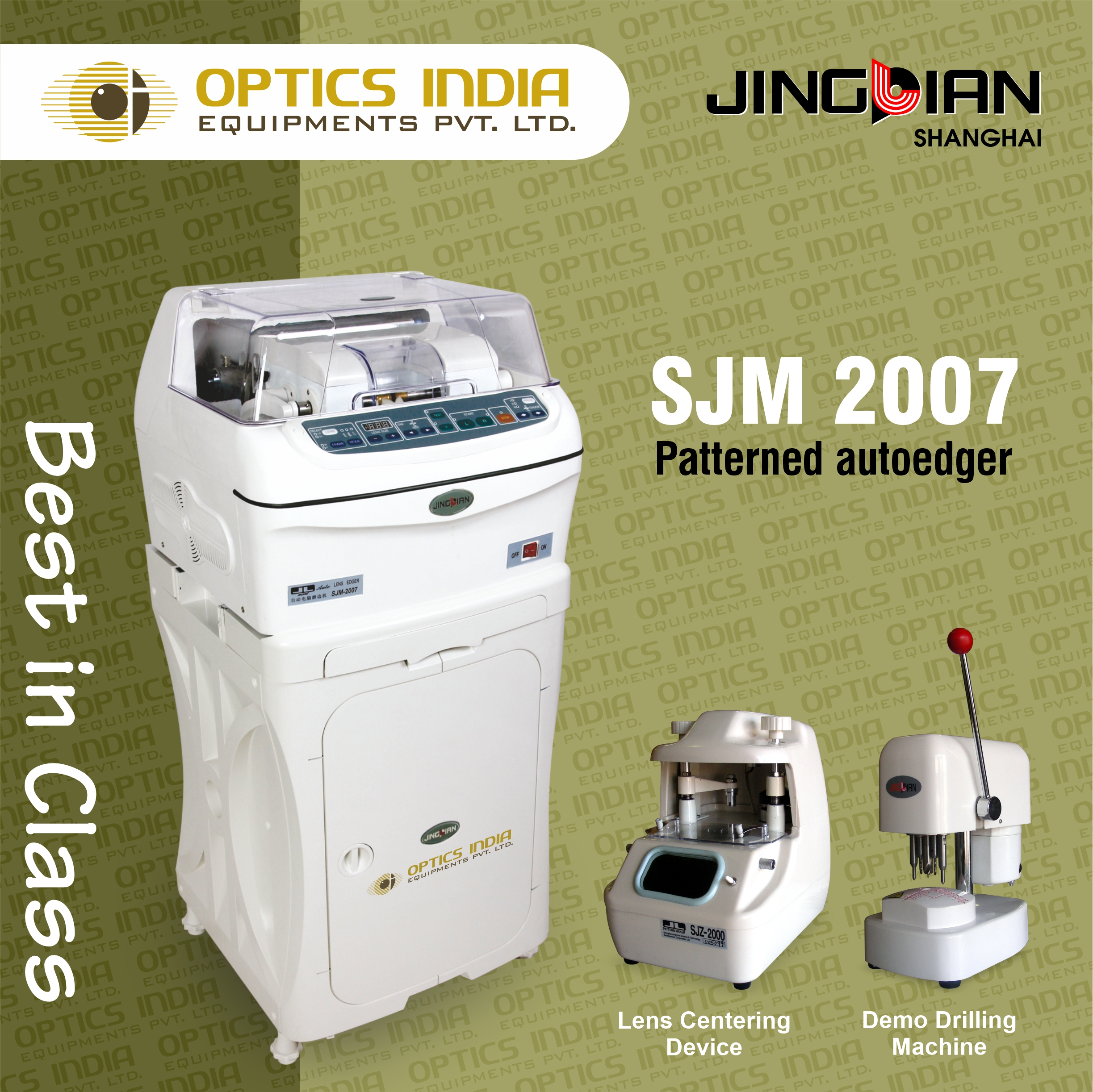 Jinglian Sjm 2007 Automatic Lens Edger - Color: White