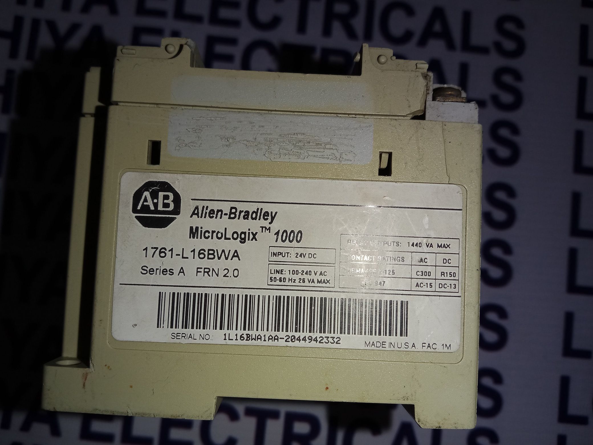 ALLEN BRADLEY CONTROLLER 1761-L16BWA