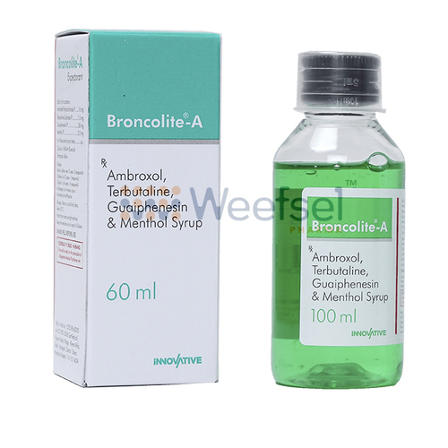Ambroxol, Terbutaline, Guaiphenesin and Menthol Syrup