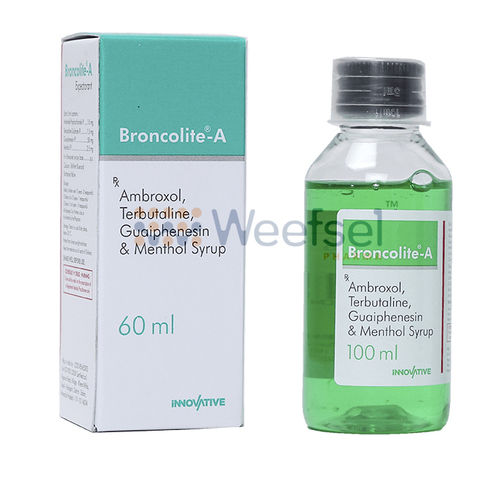 Ambroxol, Terbutaline, Guaiphenesin And Menthol Syrup At Best Price In ...