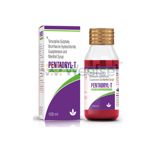 Bromhexine, Guaiphenesin, Terbutaline and Menthol Syrup