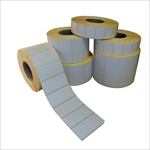 White Barcode Label Roll