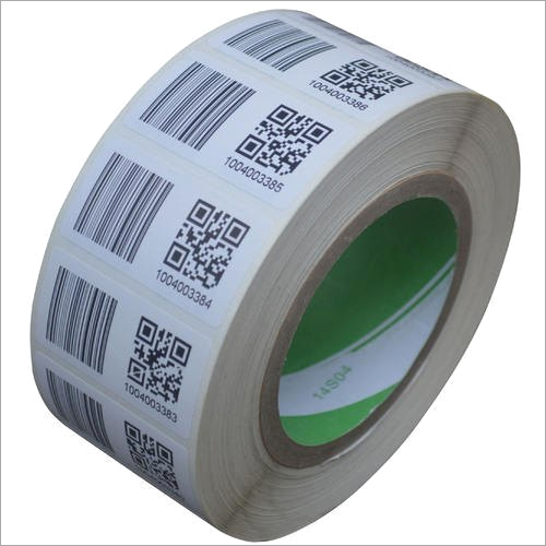 White Printed Thermal Barcode Label