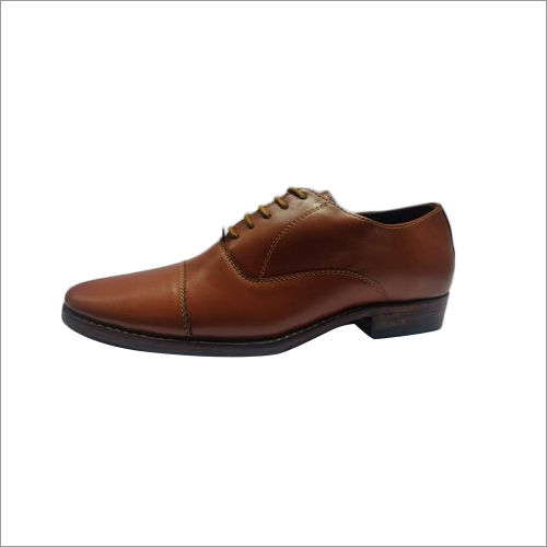 Dry Cleaning Brown Formal Leather Police Shoes at Best Price in Agra ...