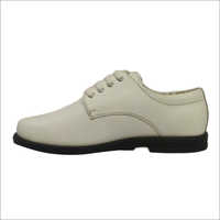 Navy Uniform Shoes - Leather, Size 5-13, White | Washable, Dry Cleanable For All Seasons