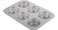 Aluminium Muffin Tray - Available in 6, 9, 12, 24 Cups | Material: Aluminum, Color: White