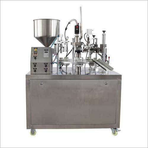 Filling and sealing clearance machine