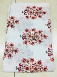 Colorful Mughal Jaipuri Hand Block Printed Cotton Fabric
