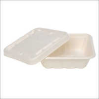 750ml Bagasse Disposable Food Box With Lid