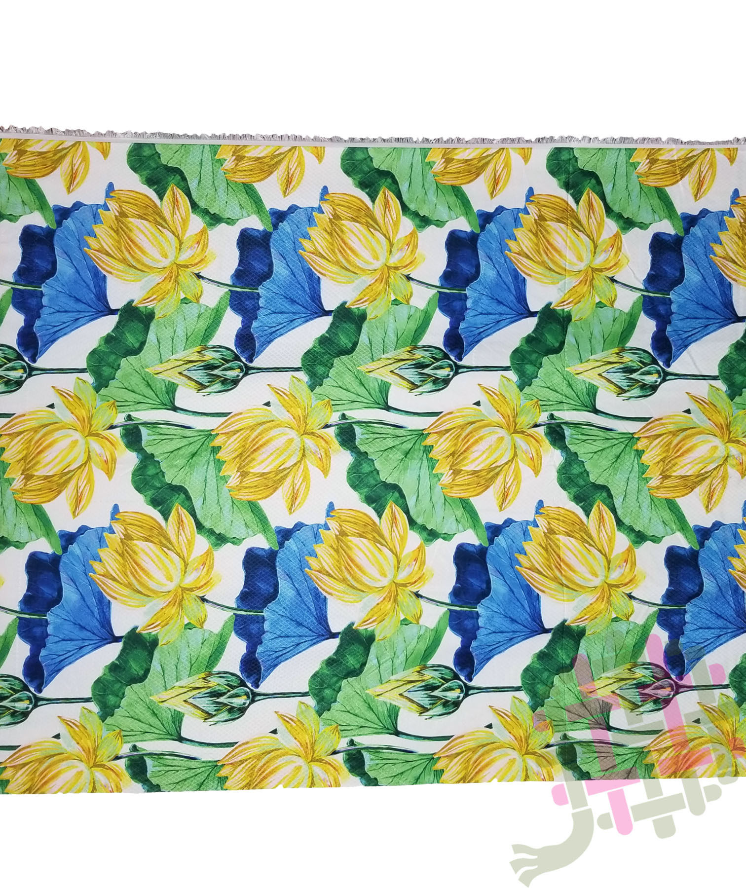 DeeArna Exports Fancy Floral Digital Prints on Dobby Kaju Katri Unstitch Fabric Material for Women's Clothing