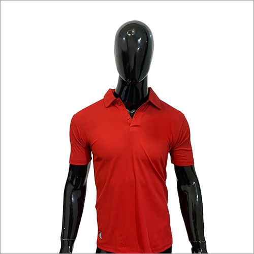 Red Men Collar T-Shirt