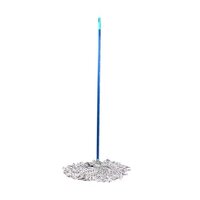 Bottle Mop - Lightweight Plastic And Cotton | Ergonomic Handgrip, Strong Heavy Duty Rod, Refillable Bottle, Machine Washable Microfiber Pad