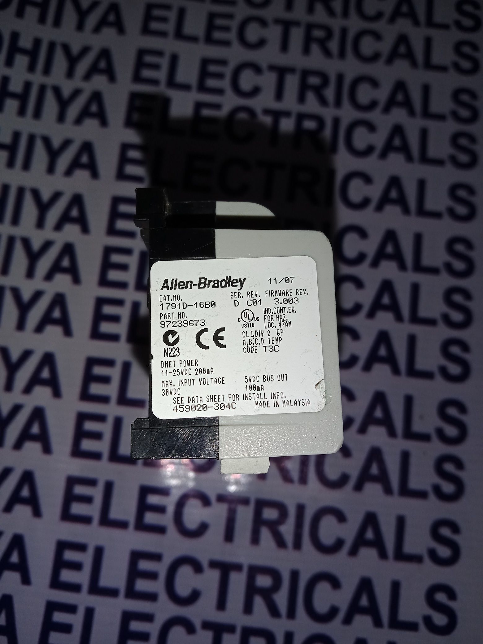 ALLEN BRADLEY OUTPUT MODULE 1791D-16B0