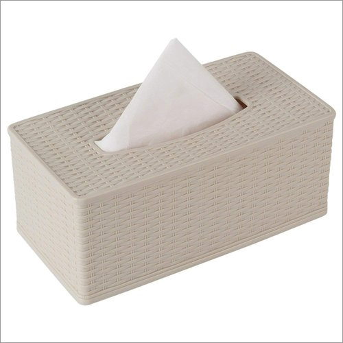 White Tabletop Tissue Paper Box