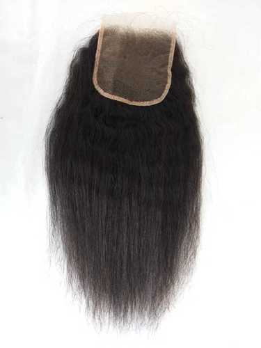 Steamed Kinky Straight 4x4 Lace Closure