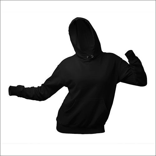 No Fade Black Plain Hoodies