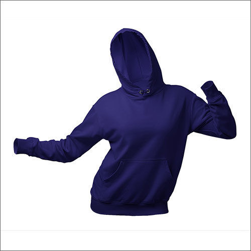 Blue Plain Hoodies