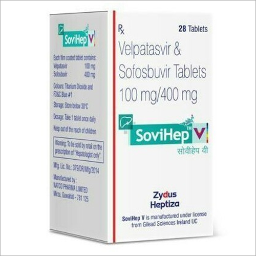 100 mg 400 mg Velpatasvir and Sofosbuvir Tablets