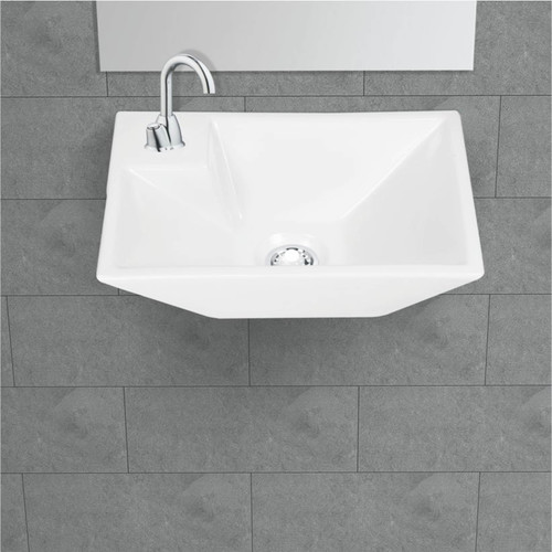 White Corus Table Top Art Basin Ceramic Sanitary Ware