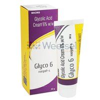 Glycolic Acid Cream - 6% & 12% Strengths, Purple Color, 30gm Tube | Anti-aging, Skin Renewal, Wrinkle Reduction, Improved Hydration