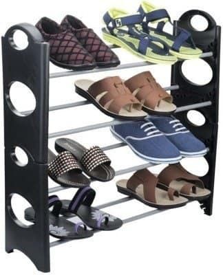 4 Layer Stackable Shoe Rack