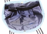 12 Oz Denim Tote Bag With Lining & Web Handle