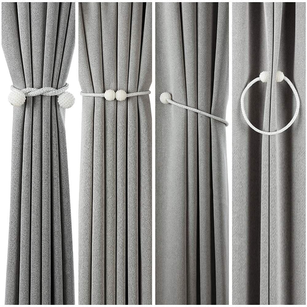 (Pack F 2 ) Magnetic Curtain Drape Tie Backs Rope