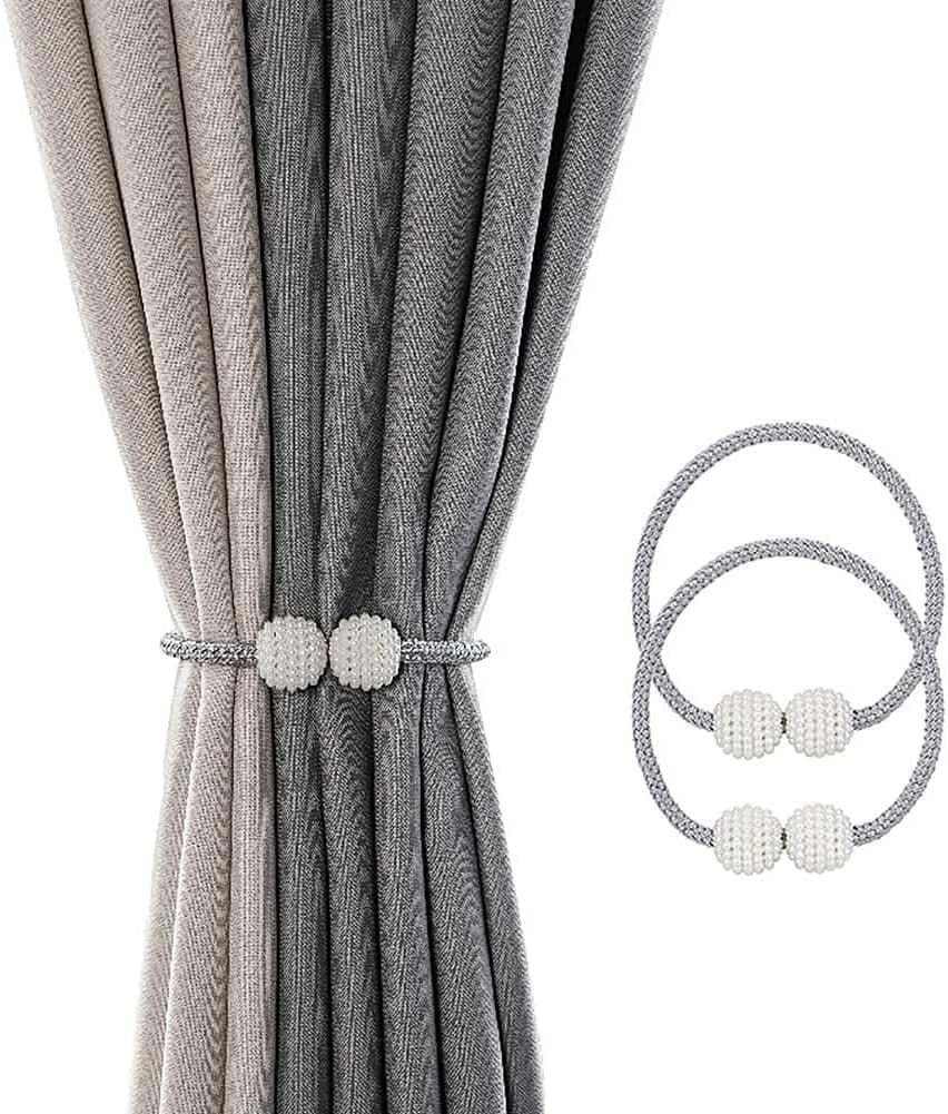 (Pack F 2 ) Magnetic Curtain Drape Tie Backs Rope