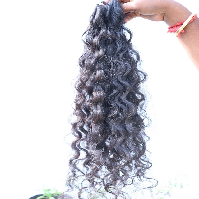 Raw Indian Curly Hair Manufacturer in Chennai, Exporter from Tamil Nadu,  India