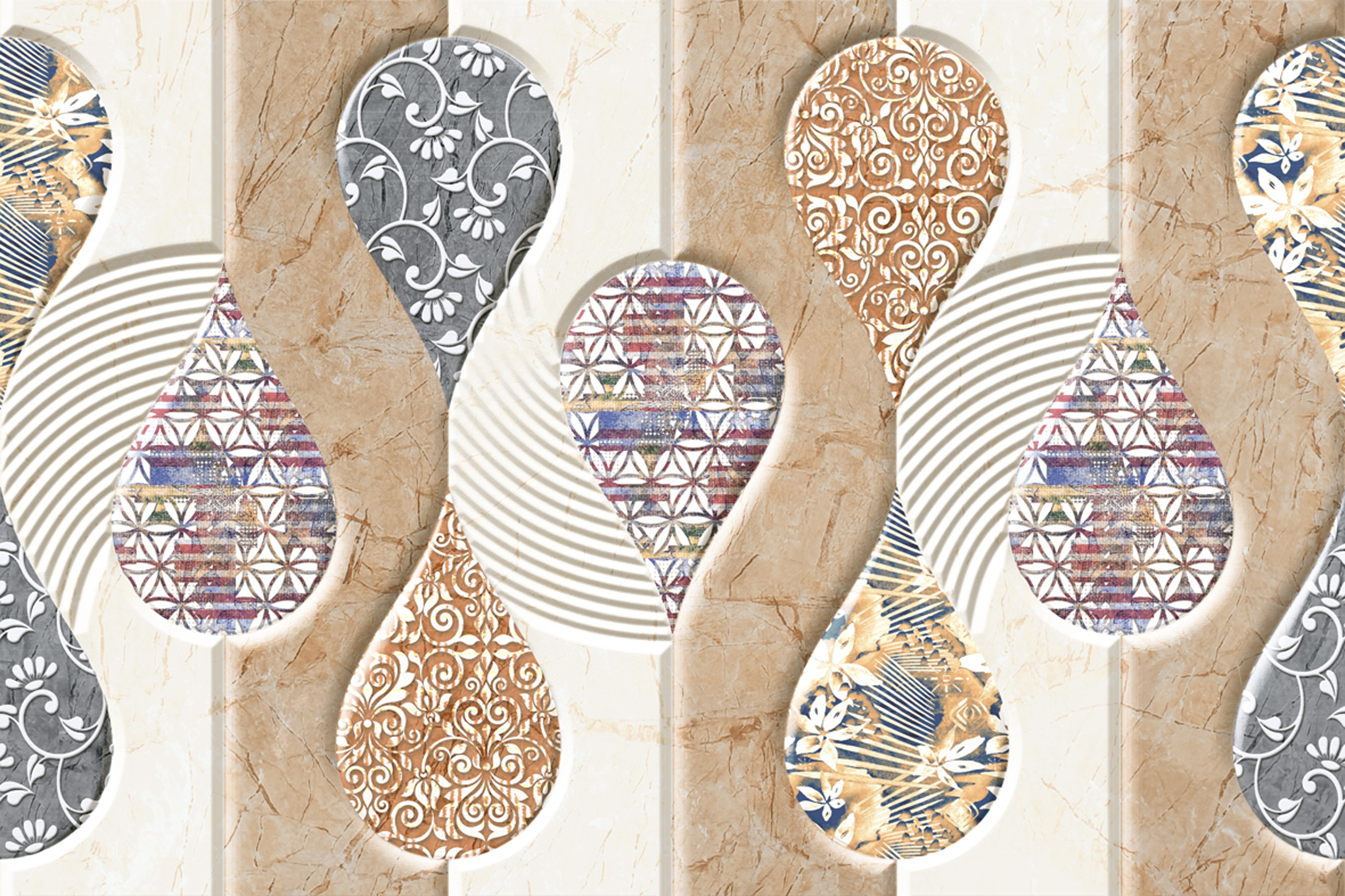 15150 300x450mm Glossy Ceramic Wall Tiles