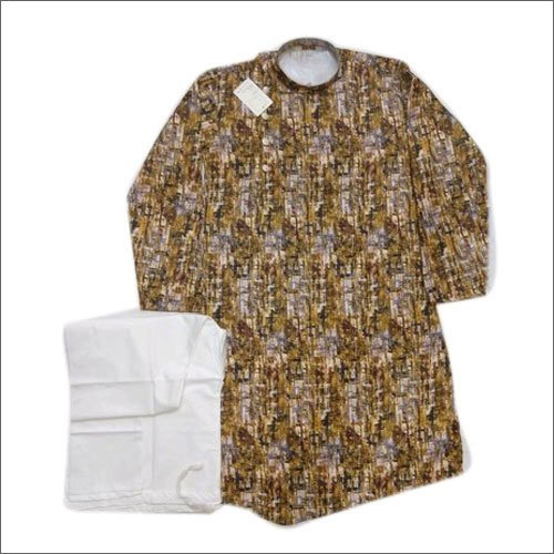 Mens Printed Kurta Pajama