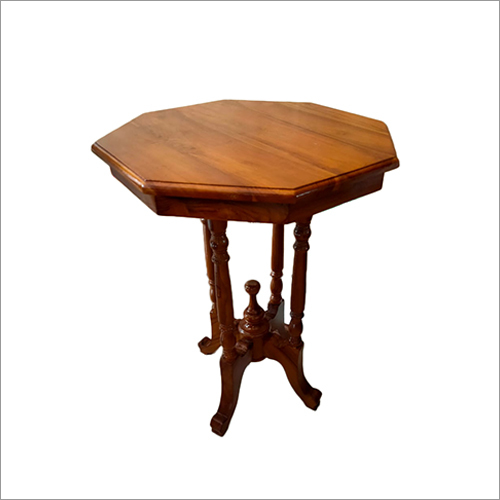 Octagonal Teak Wood Centre Table