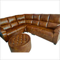 L Type Leather Sofa Set