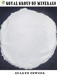 Snow white quartz powder