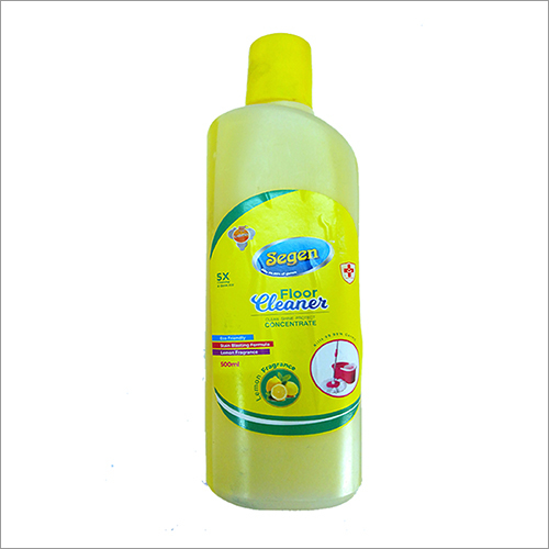 500 ML Floor Cleaner - Liquid Detergent, 1-Year Shelf Life - Lime Fragrance, Vibrant Yellow Shade, Designed for Effective Floor Cleaning