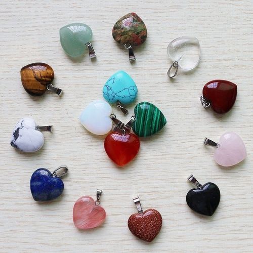 Round Heart Pendants