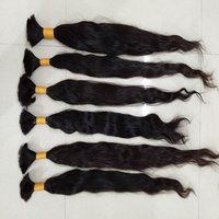 Natural Black and Brown Bulk Indian Human Hair